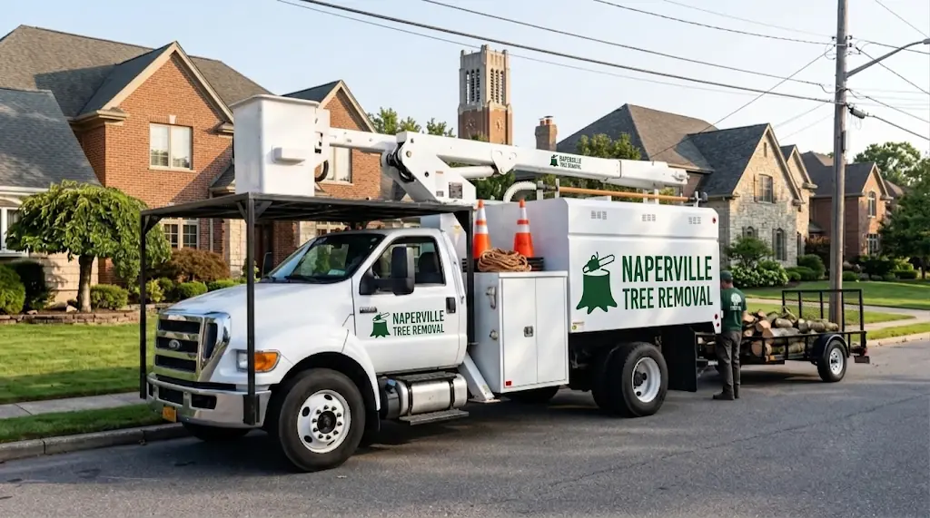 naperville tree removal truck